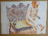 Girl on Iron Bench 1974 Limited Edition Print by Philip Pearlstein - 1