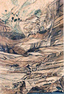 Mummy Cave Ruins At Canyon De Chelly 1980 47x36 Huge Limited Edition Print - Philip Pearlstein Mummy Cave Ruins At Canyon De Chelly 1980 47x36 Huge Limited Edition Print - Philip Pearlstein