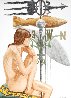 Nude Model With Banner And Fish Weathervanes 2010 Limited Edition Print by Philip Pearlstein - 0