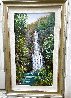 Waterfalls At Wailua 2007 30x16 - Hawaii Original Painting by Sue Perry - 1