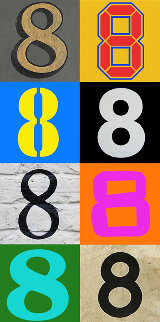 Number 8-3 2013 Limited Edition Print - Peter Blake Number 8-3 2013 Limited Edition Print - Peter Blake