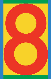 Number 8-2 2013 Limited Edition Print - Peter Blake