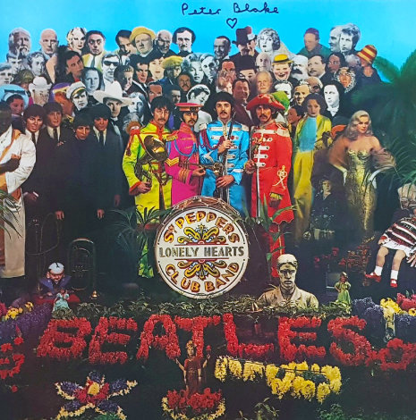 Beatles Sgt. Pepper's Lonely Hearts Club Band LP (Signed) 1990 w Remarque Other - Peter Blake