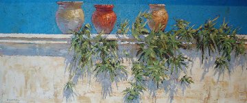 Plantes de Aire 2007 24x60 Original Painting - Endre Peter Darvas Plantes de Aire 2007 24x60 Original Painting - Endre Peter Darvas