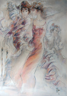 Venice Parade 1 2006 34x24 Original Painting - Peter Nixon Venice Parade 1 2006 34x24 Original Painting - Peter Nixon