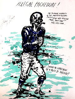 Untitled (Illegal Procedure) Unique Johnny Unitas 2000 Works on Paper (not prints) - Raymond Pettibon Untitled (Illegal Procedure) Unique Johnny Unitas 2000 Works on Paper (not prints) - Raymond Pettibon