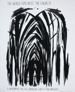 World Came into the Church PP 1990 Limited Edition Print - Raymond Pettibon World Came into the Church PP 1990 Limited Edition Print - Raymond Pettibon