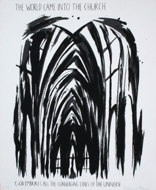 World Came into the Church PP 1990 Limited Edition Print by Raymond Pettibon
