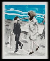Jackie and John in the 70's AP Limited Edition Print by Elizabeth Peyton - 1 Jackie and John in the 70's AP Limited Edition Print by Elizabeth Peyton - 1