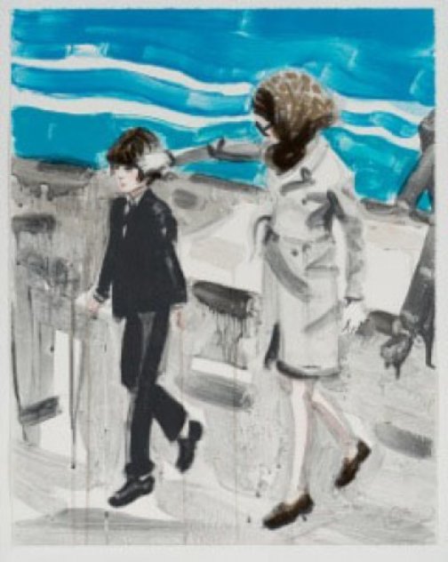 Jackie and John in the 70's AP Limited Edition Print by Elizabeth Peyton