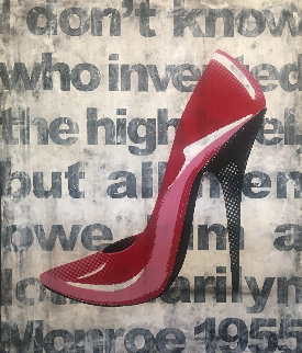 Red Shoe #5 2009 56x46 Original Painting - Ray Phillips Red Shoe #5 2009 56x46 Original Painting - Ray Phillips