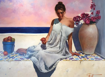 Eve 38x48 Super Huge Original Painting - Gabriel Picart Eve 38x48 Super Huge Original Painting - Gabriel Picart