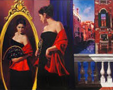 Lady in the Mirror AP Limited Edition Print - Gabriel Picart