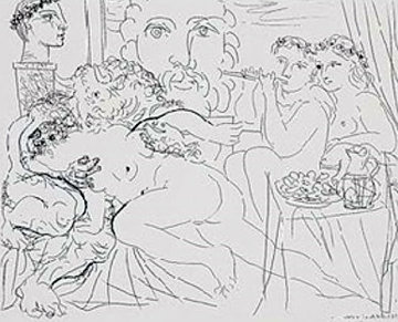 Minotaure Caressant Une Femme 1933 Limited Edition Print - Pablo Picasso Minotaure Caressant Une Femme 1933 Limited Edition Print - Pablo Picasso
