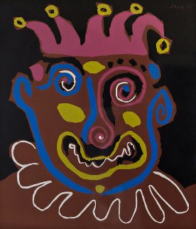 Le Vieux Roi (The Old King) Linocut 1965 Limited Edition Print - Pablo Picasso Le Vieux Roi (The Old King) Linocut 1965 Limited Edition Print - Pablo Picasso