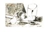 Apples, Glass and Knife PP 1947 HS - Mourlot Lithograph Limited Edition Print by Pablo Picasso - 3 Apples, Glass and Knife PP 1947 HS - Mourlot Lithograph Limited Edition Print by Pablo Picasso - 3