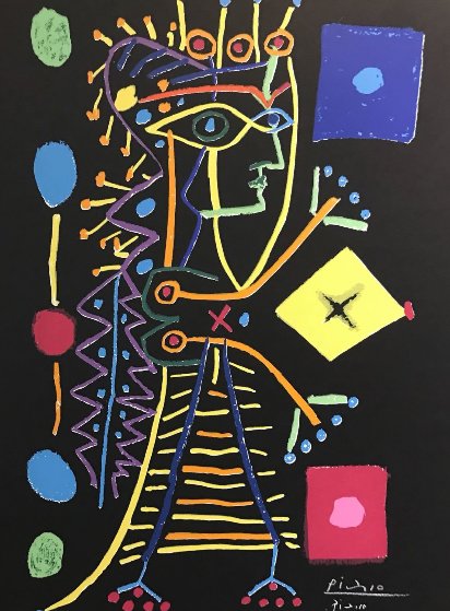 Jacqueline with Dice (Black) 1958 HS by Pablo Picasso - For