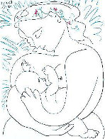 Mother And Child 1963 Limited Edition Print by Pablo Picasso - 0