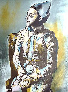 Portrait of Harlequin, Picasso the Early Years, Musee D'art Histoire, Paris 1960 Poster Limited Edition Print - Pablo Picasso Portrait of Harlequin, Picasso the Early Years, Musee D'art Histoire, Paris 1960 Poster Limited Edition Print - Pablo Picasso