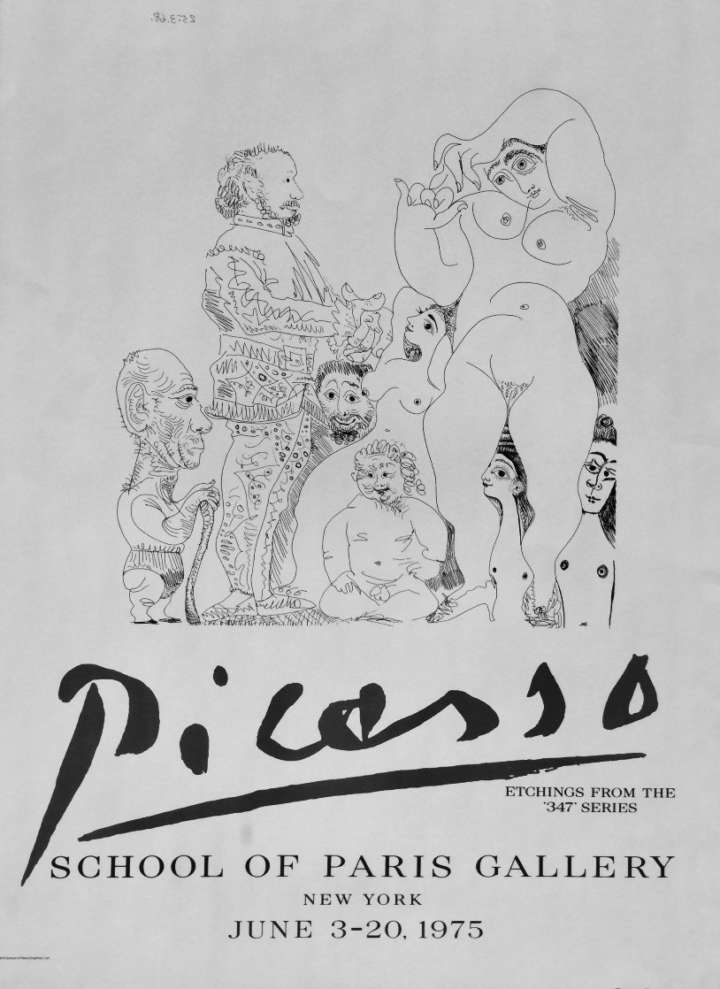 School of Paris Gallery Poster 1975 Limited Edition Print by Pablo Picasso