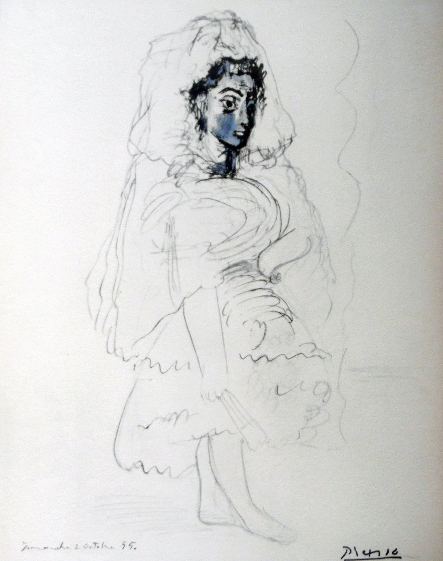 Jacqueline in the Spanish Costume 1967 Limited Edition Print by Pablo Picasso