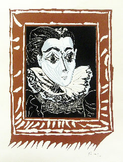 La Femme a La Fraise 1963 Limited Edition Print - Pablo Picasso La Femme a La Fraise 1963 Limited Edition Print - Pablo Picasso