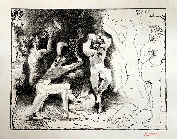La Danse Des Faunes AP 1957 Limited Edition Print - Pablo Picasso La Danse Des Faunes AP 1957 Limited Edition Print - Pablo Picasso