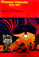 Picasso Linocuts Poster 1970 Limited Edition Print by Pablo Picasso - 0 Picasso Linocuts Poster 1970 Limited Edition Print by Pablo Picasso - 0