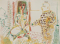 Le Pentre Et Son Model 1954 Limited Edition Print by Pablo Picasso - 2 Le Pentre Et Son Model 1954 Limited Edition Print by Pablo Picasso - 2