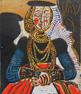 Buste De Femme D’apres Cranach Le Jeune Poster 1966 Limited Edition Print - Pablo Picasso