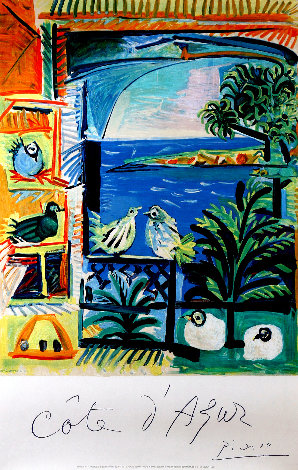 Cote D' Azur 1962 Limited Edition Print - Pablo Picasso