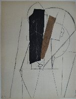 Papiers Colles 1910-1914 (Tete D'homme) 1966 Limited Edition Print by Pablo Picasso - 1 Papiers Colles 1910-1914 (Tete D'homme) 1966 Limited Edition Print by Pablo Picasso - 1