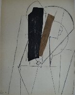 Papiers Colles 1910-1914 (Tete D'homme) 1966 Limited Edition Print by Pablo Picasso - 2 Papiers Colles 1910-1914 (Tete D'homme) 1966 Limited Edition Print by Pablo Picasso - 2