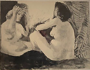 Deux Femmes Nues 1967 Limited Edition Print - Pablo Picasso Deux Femmes Nues 1967 Limited Edition Print - Pablo Picasso