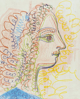 Femme De Profil 1970 Limited Edition Print - Pablo Picasso Femme De Profil 1970 Limited Edition Print - Pablo Picasso