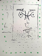 Face With Green Dots AP 1967 Limited Edition Print by Pablo Picasso - 1