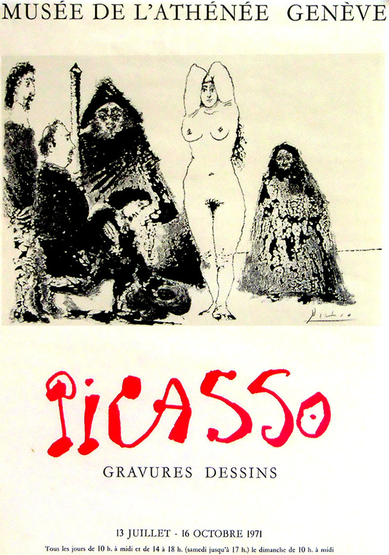 Musée De l'athénée - Geneve HS Poster 1971 Limited Edition Print by Pablo Picasso