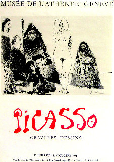Musée De l'athénée - Geneve HS Poster 1971 Limited Edition Print - Pablo Picasso Musée De l'athénée - Geneve HS Poster 1971 Limited Edition Print - Pablo Picasso