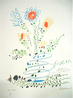 Flowers For Ucla EA 1961 (Early) Limited Edition Print - Pablo Picasso