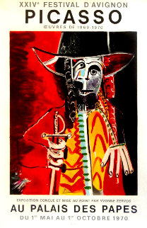 XXIV Festival D'avignon Poster HS 1970 Limited Edition Print - Pablo Picasso XXIV Festival D'avignon Poster HS 1970 Limited Edition Print - Pablo Picasso