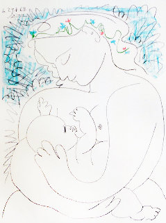 Maternity 1963 Limited Edition Print - Pablo Picasso Maternity 1963 Limited Edition Print - Pablo Picasso