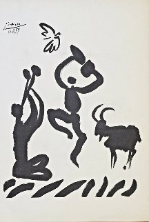 La Danse Du Berger 1959 Limited Edition Print - Pablo Picasso La Danse Du Berger 1959 Limited Edition Print - Pablo Picasso