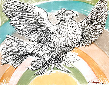 Colombe Volant 1952 Limited Edition Print - Pablo Picasso Colombe Volant 1952 Limited Edition Print - Pablo Picasso