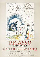 Picasso Dessins 1966-1967 Galerie Louise Leiris, Lithographic Poster 1968 Limited Edition Print by Pablo Picasso - 1 Picasso Dessins 1966-1967 Galerie Louise Leiris, Lithographic Poster 1968 Limited Edition Print by Pablo Picasso - 1