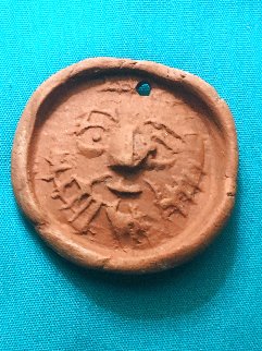 Homme Barbu Terracotta Medallion 1949 1.5 Homme Barbu Terracotta Medallion 1949 1.5