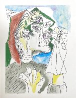 Weeping Woman Pochoir from the 15 Drawings Portfolio Limited Edition Print by Pablo Picasso - 0