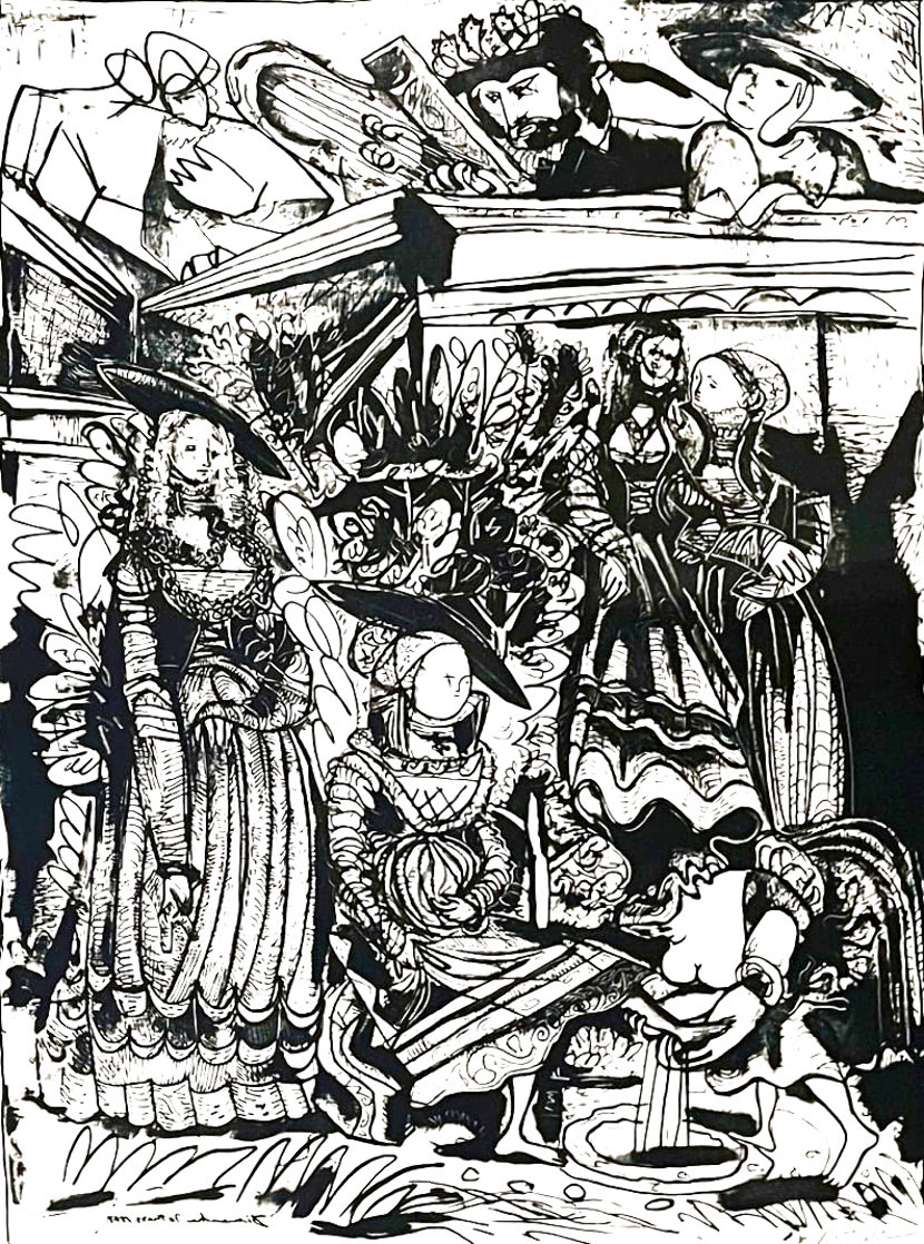 David and Bathsheba, After Lucas Cranach (David et Bethsabée, d'après Lucas Cranach) HS Limited Edition Print by Pablo Picasso