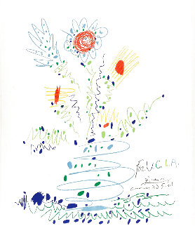 Fleurs For UCLA 1961 Limited Edition Print - Pablo Picasso