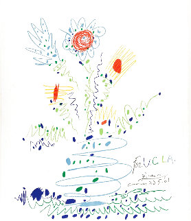 Fleurs For UCLA 1961 Limited Edition Print - Pablo Picasso Fleurs For UCLA 1961 Limited Edition Print - Pablo Picasso