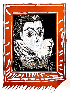 La Femme a La Fraise (Lady With a Ruff) 1979 Limited Edition Print - Pablo Picasso La Femme a La Fraise (Lady With a Ruff) 1979 Limited Edition Print - Pablo Picasso